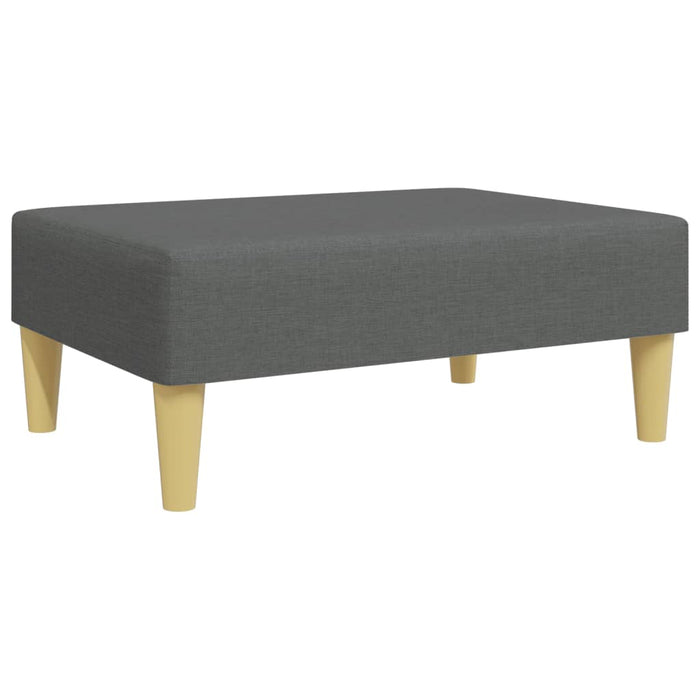 Footstool Dark Grey 77X55X31 Cm Fabric Tikppa