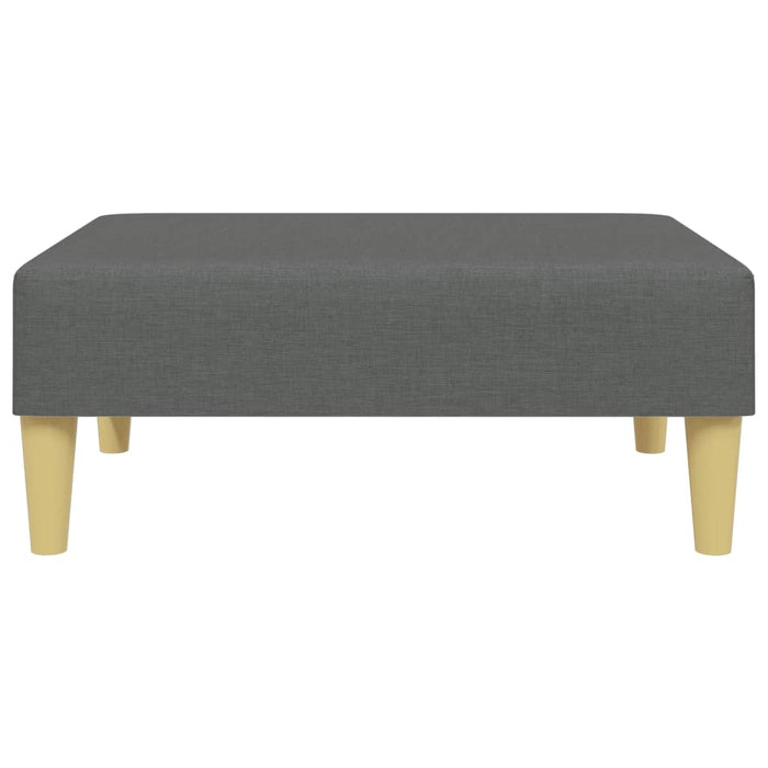 Footstool Dark Grey 77X55X31 Cm Fabric Tikppa