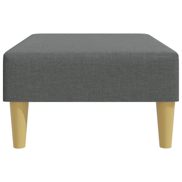 Footstool Dark Grey 77X55X31 Cm Fabric Tikppa