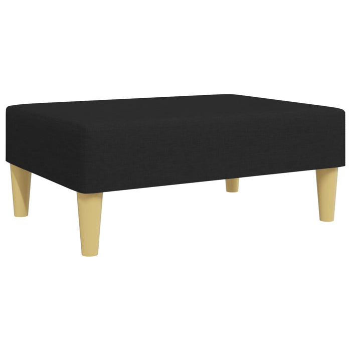 Footstool Black 77X55X31 Cm Fabric Tikppp