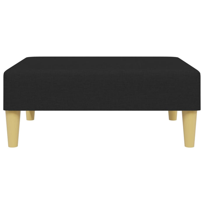 Footstool Black 77X55X31 Cm Fabric Tikppp