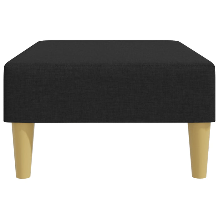 Footstool Black 77X55X31 Cm Fabric Tikppp