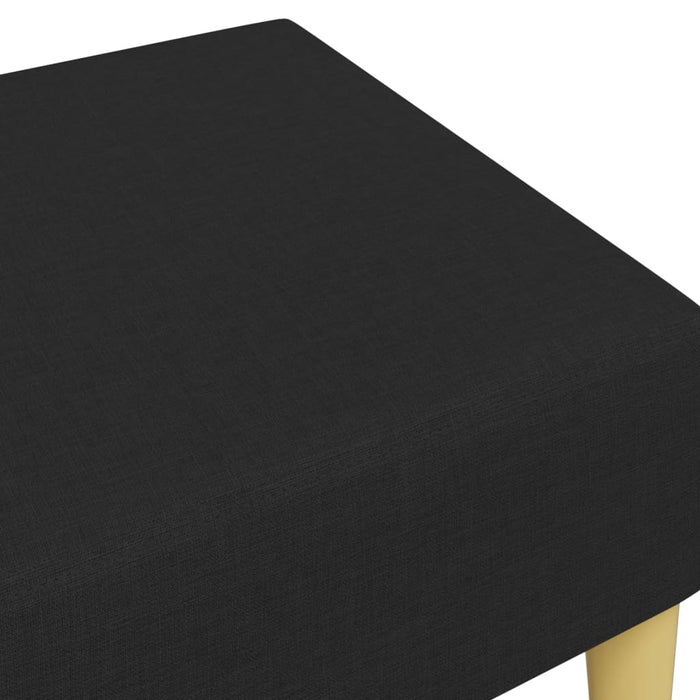 Footstool Black 77X55X31 Cm Fabric Tikppp