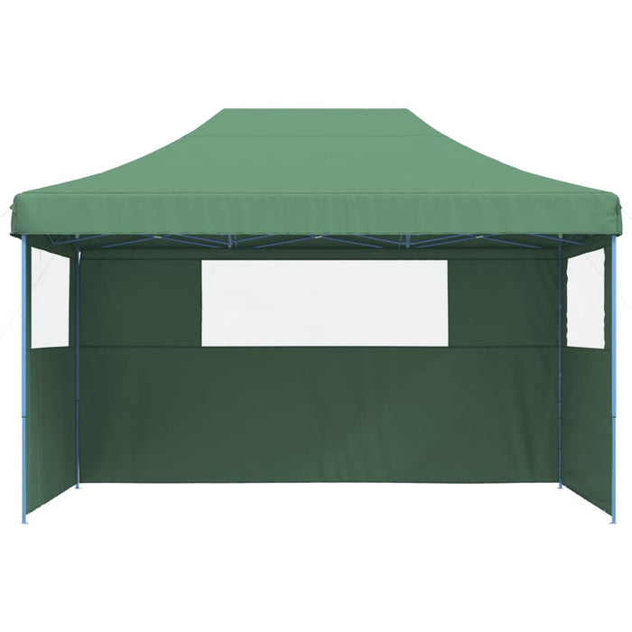 Foldable Party Tent Pop-Up With 3 Sidewalls Green Abbakln