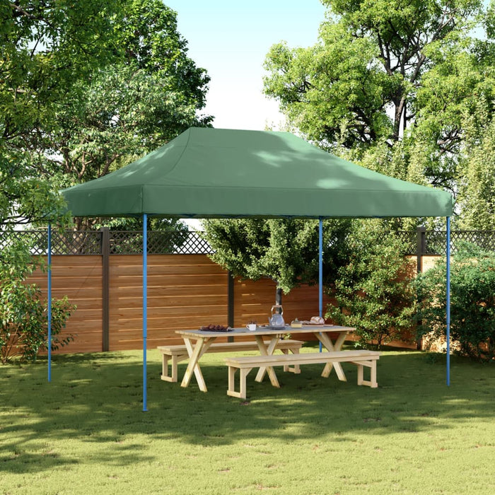 Foldable Party Tent Pop-Up Green 410X279X315 Cm Abbpbbn