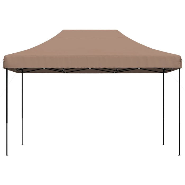 Foldable Party Tent Pop-Up Brown 410X279X315 Cm Abbpbox