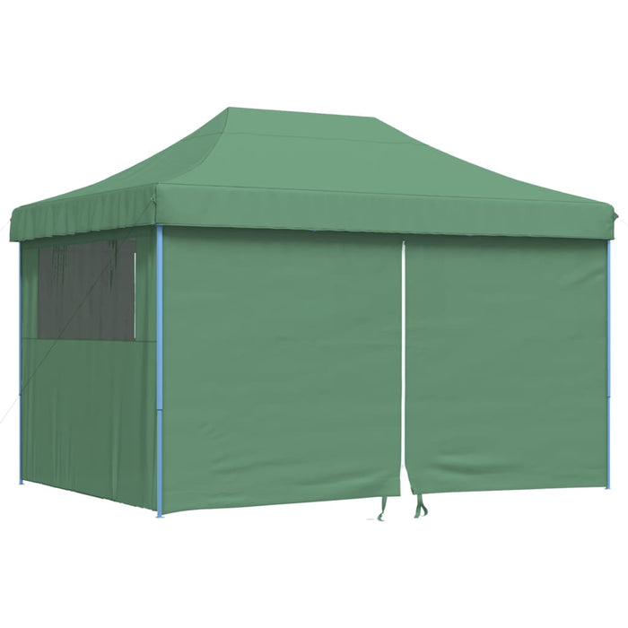 Foldable Party Tent Pop-Up With 4 Sidewalls Green Abbpbxa