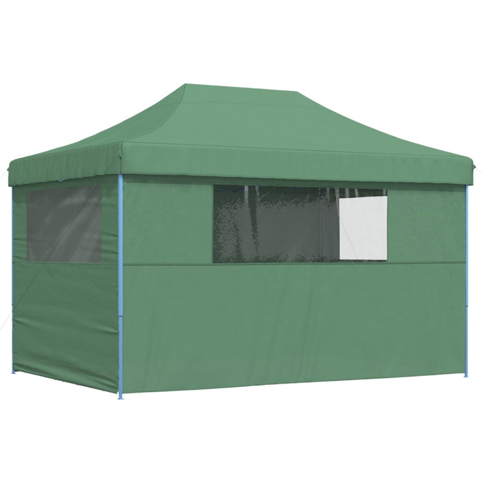 Foldable Party Tent Pop-Up With 4 Sidewalls Green Abbpbxa