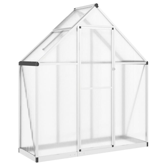 Greenhouse With Base Frame Silver 169X58X195 Cm Aluminium Abbpnol