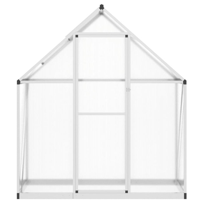 Greenhouse With Base Frame Silver 169X58X195 Cm Aluminium Abbpnol