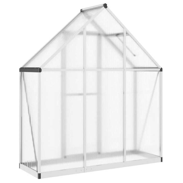 Greenhouse With Base Frame Silver 169X58X195 Cm Aluminium Abbpnol