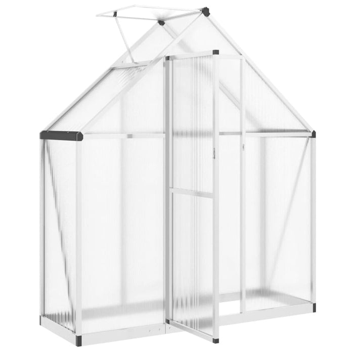 Greenhouse With Base Frame Silver 169X58X195 Cm Aluminium Abbpnol