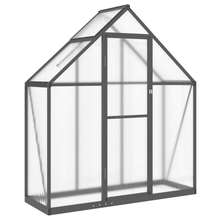 Greenhouse With Base Frame Anthracite 169X58X195 Cm Aluminium Abbpnon