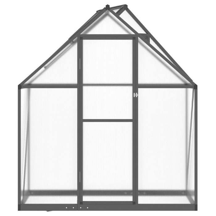 Greenhouse With Base Frame Anthracite 169X58X195 Cm Aluminium Abbpnon