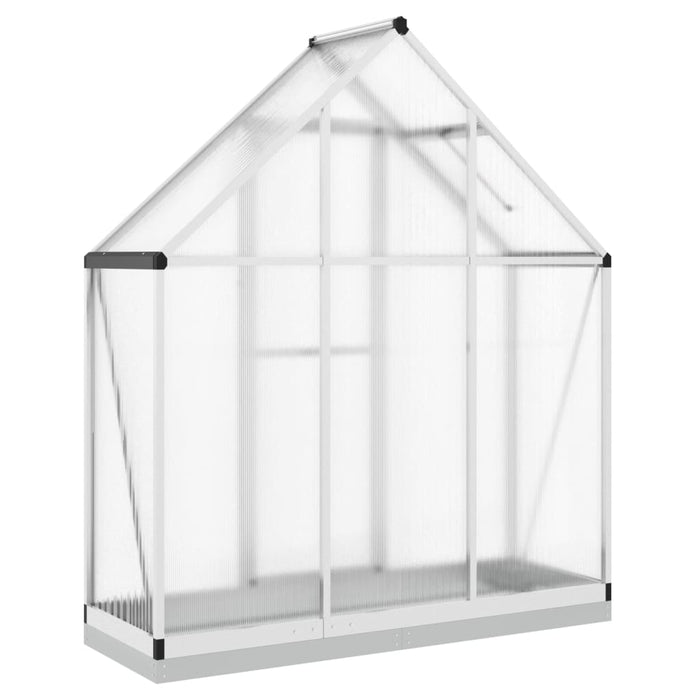 Greenhouse With Base Frame Silver 169X58X202 Cm Aluminium Abbpnok