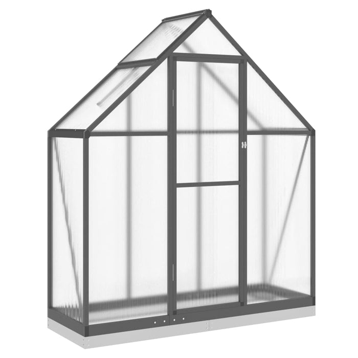 Greenhouse With Base Frame Anthracite 169X58X202 Cm Aluminium Abbpnxo