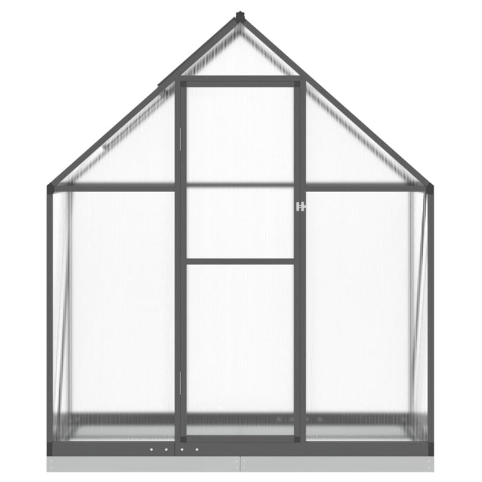 Greenhouse With Base Frame Anthracite 169X58X202 Cm Aluminium Abbpnxo