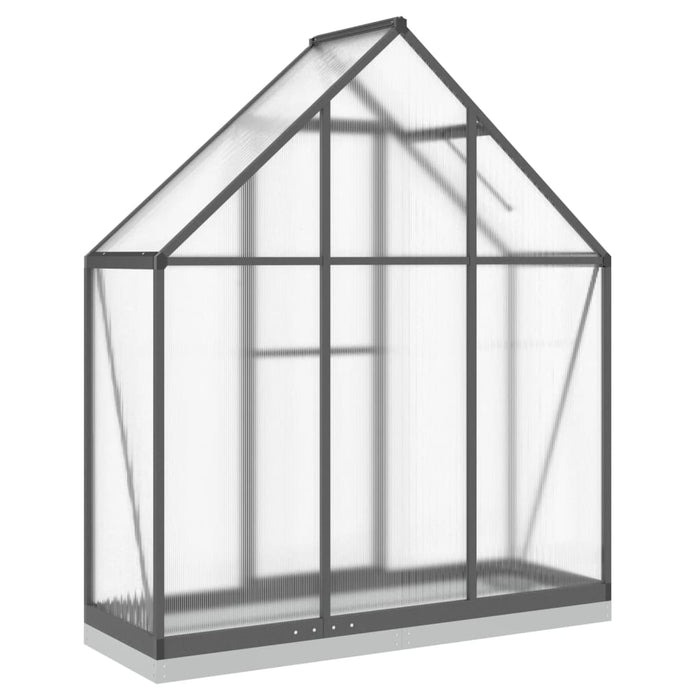 Greenhouse With Base Frame Anthracite 169X58X202 Cm Aluminium Abbpnxo