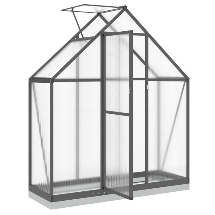 Greenhouse With Base Frame Anthracite 169X58X202 Cm Aluminium Abbpnxo