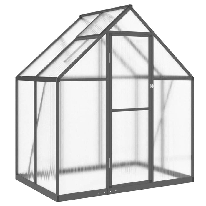 Greenhouse With Base Frame Anthracite 169X114X195 Cm Aluminium Abbpnxa