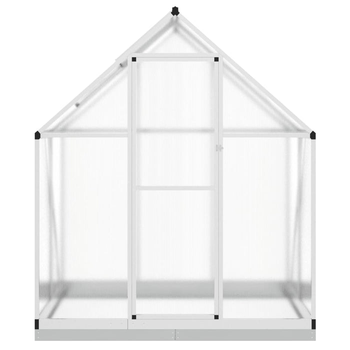 Greenhouse With Base Frame Silver 169X114X202 Cm Aluminium Abbpnxp