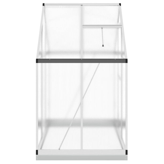 Greenhouse With Base Frame Silver 169X114X202 Cm Aluminium Abbpnxp