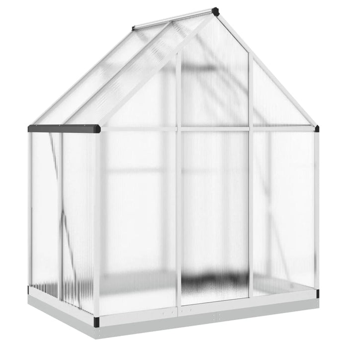 Greenhouse With Base Frame Silver 169X114X202 Cm Aluminium Abbpnxp