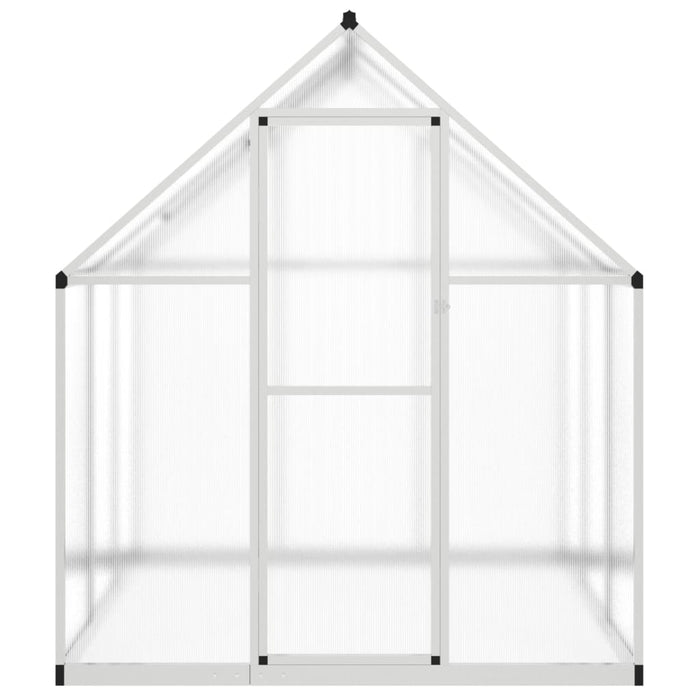 Greenhouse With Base Frame Silver 169X169X195 Cm Aluminium Abbpnxn