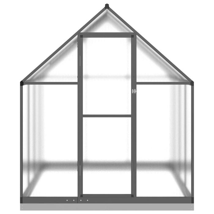 Greenhouse With Base Frame Anthracite 224X169X202 Cm Aluminium Txlltxp