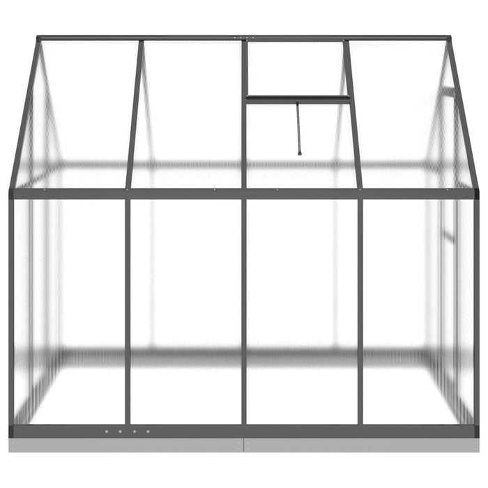 Greenhouse With Base Frame Anthracite 224X169X202 Cm Aluminium Txlltxp