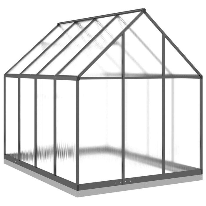 Greenhouse With Base Frame Anthracite 224X169X202 Cm Aluminium Txlltxp