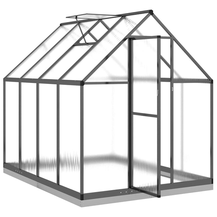 Greenhouse With Base Frame Anthracite 224X169X202 Cm Aluminium Txlltxp