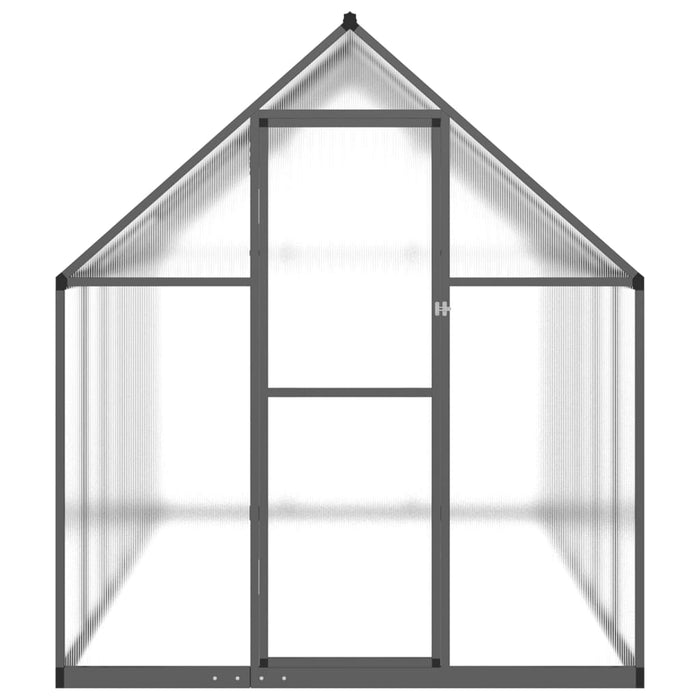 Greenhouse With Base Frame Anthracite 334X169X195 Cm Aluminium Txlltxn