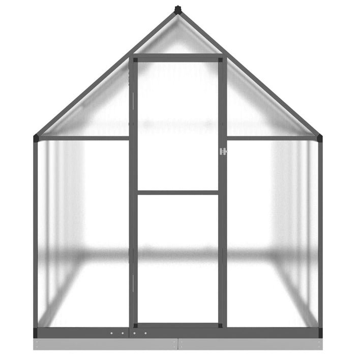 Greenhouse With Base Frame Anthracite 334X169X202 Cm Aluminium Txlltto