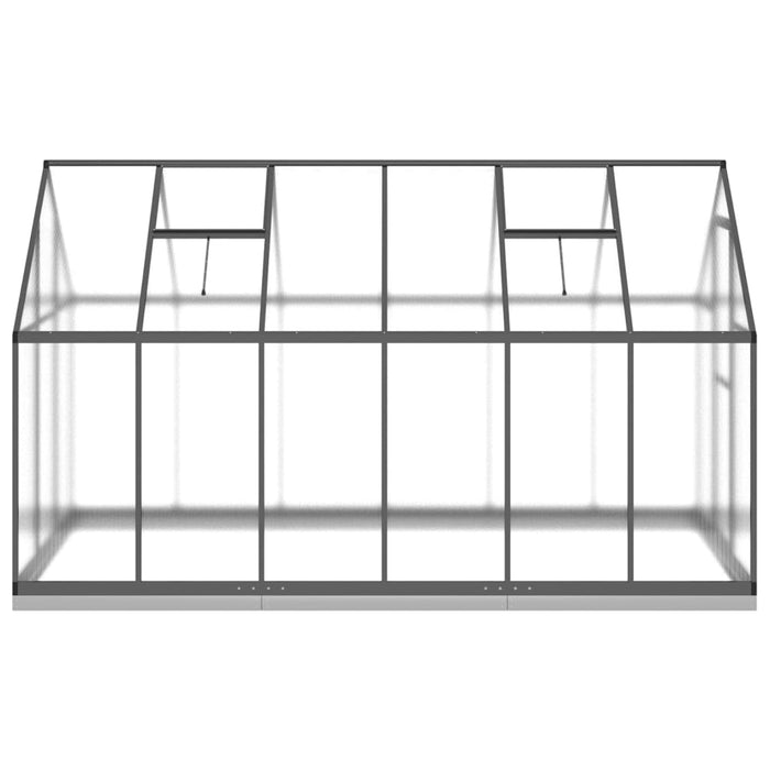 Greenhouse With Base Frame Anthracite 334X169X202 Cm Aluminium Txlltto