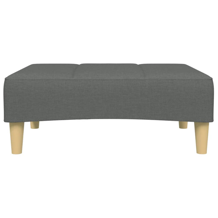 2-Seater Sofa Bed With Footstool Dark Grey Fabric Txpnobi