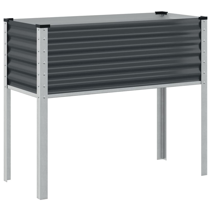 Garden Planter Anthracite 100X41X90 Cm Steel Abbnkix