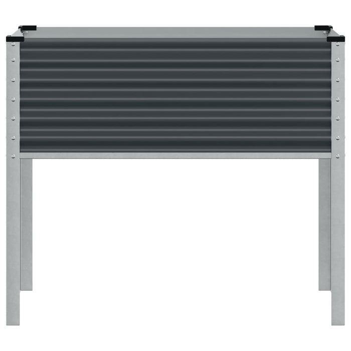 Garden Planter Anthracite 100X41X90 Cm Steel Abbnkix