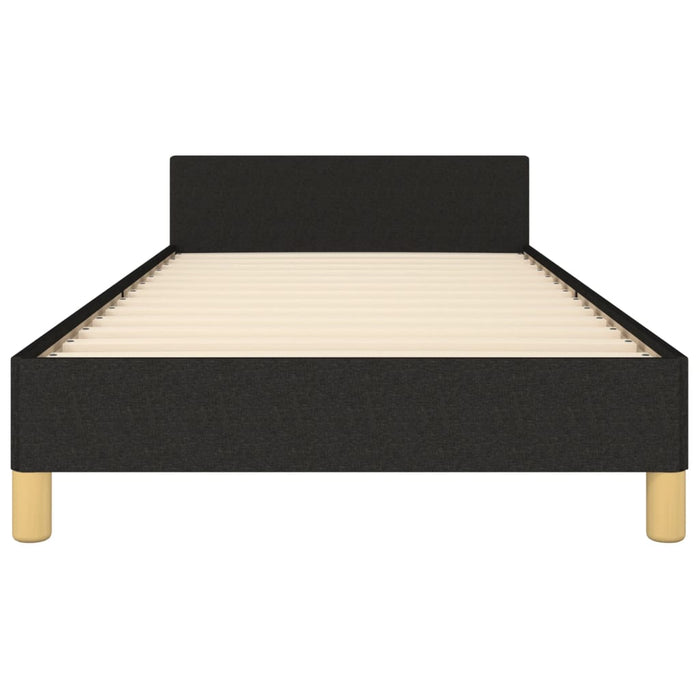 King Single Size Bed Frame Without Mattress Black 107X203 Cm Fabric Txntobx
