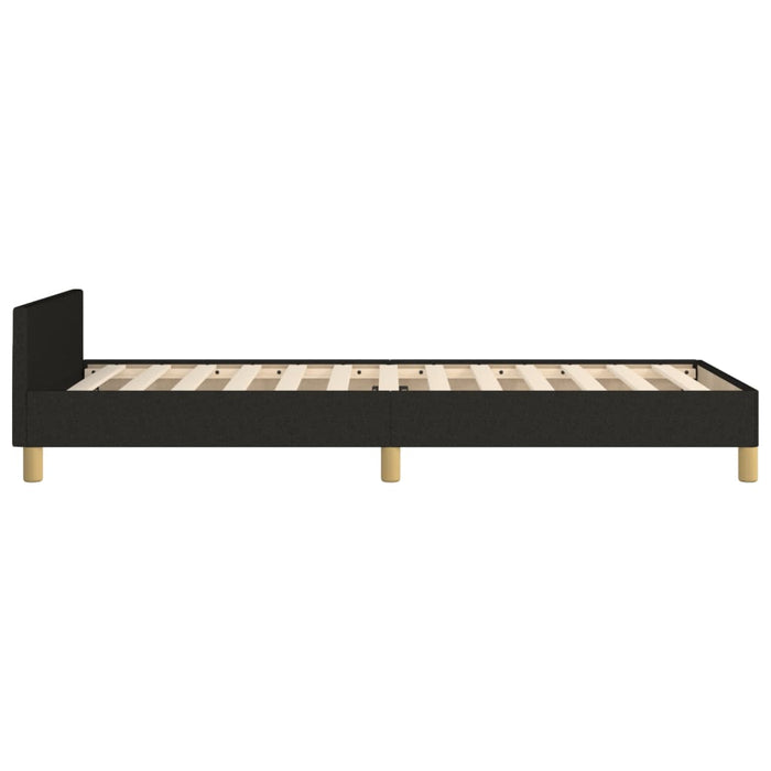 King Single Size Bed Frame Without Mattress Black 107X203 Cm Fabric Txntobx