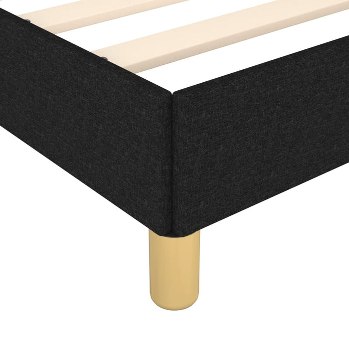 King Single Size Bed Frame Without Mattress Black 107X203 Cm Fabric Txntobx
