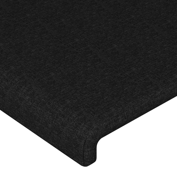 King Single Size Bed Frame Without Mattress Black 107X203 Cm Fabric Txntobx