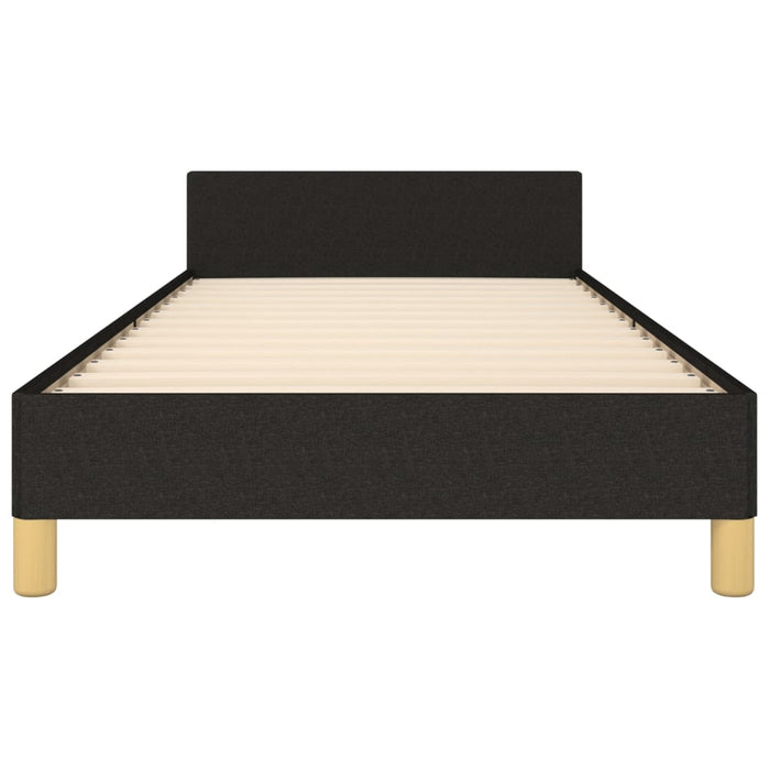 King Single Size Bed Frame Without Mattress Black 107X203 Cm Fabric Txntobl