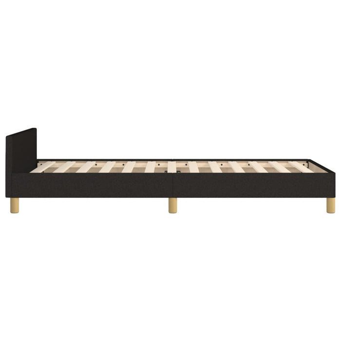 King Single Size Bed Frame Without Mattress Black 107X203 Cm Fabric Txntobl