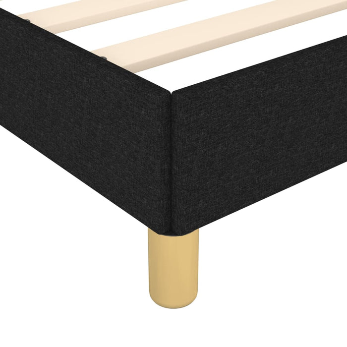 King Single Size Bed Frame Without Mattress Black 107X203 Cm Fabric Txntobl