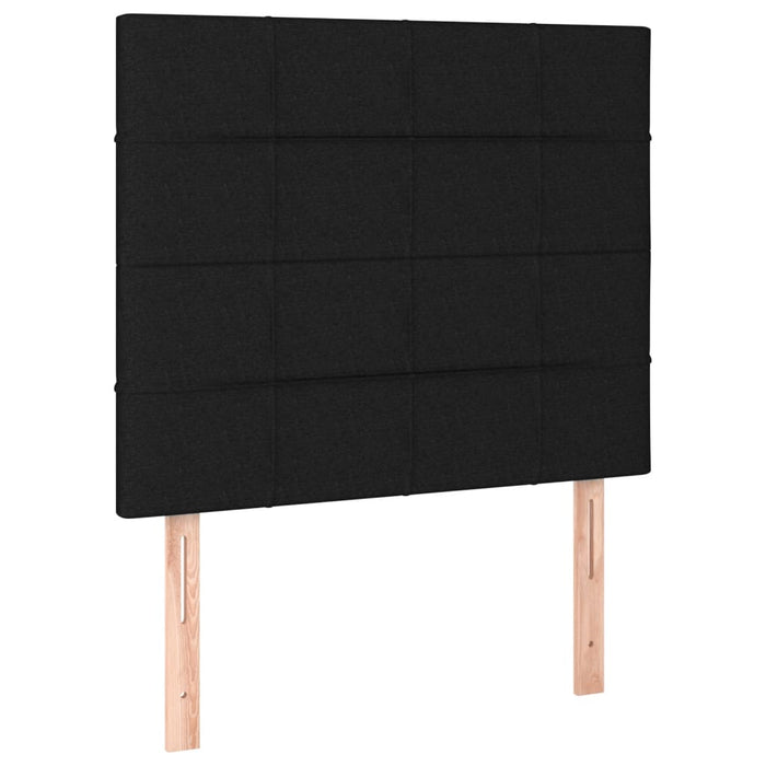 King Single Size Bed Frame Without Mattress Black 107X203 Cm Fabric Txntobl