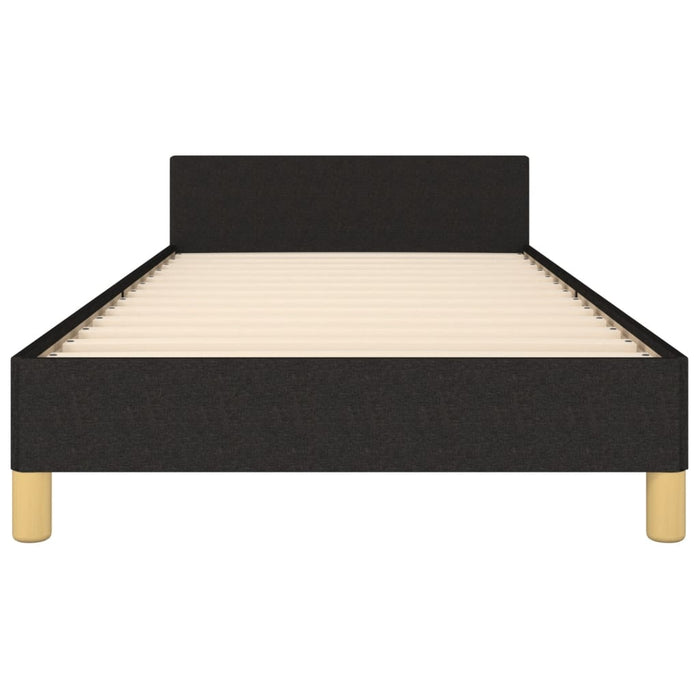 King Single Size Bed Frame Without Mattress Black 107X203 Cm Fabric Txntoox