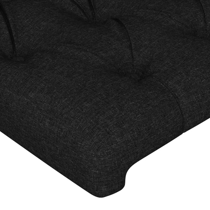King Single Size Bed Frame Without Mattress Black 107X203 Cm Fabric Txntoox