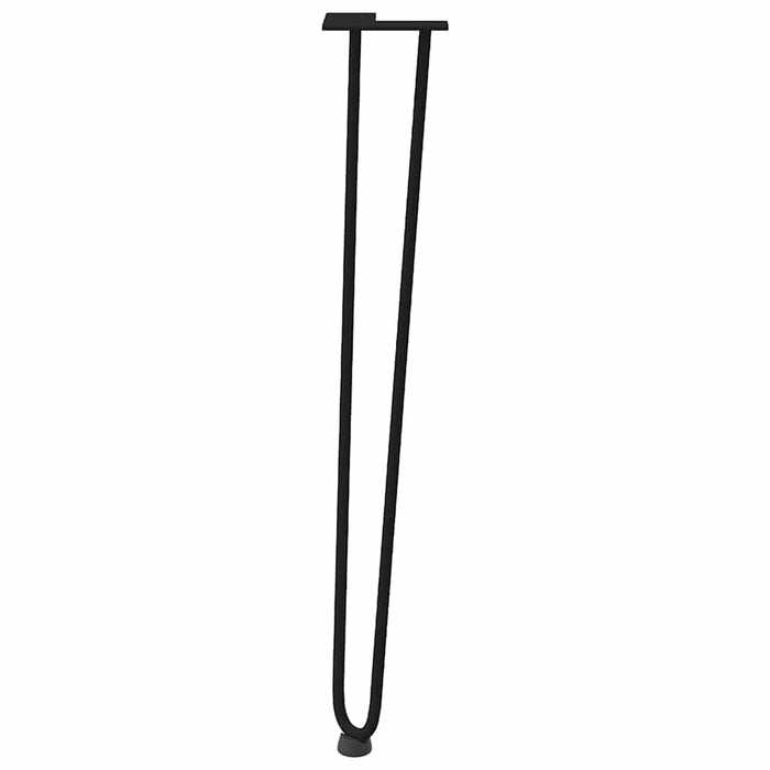 Hairpin Table Legs 4 Pcs Black 72 Cm Solid Steel Aboxaxa