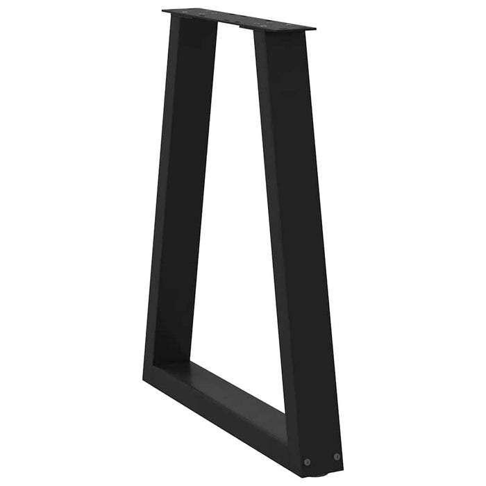 Coffee Table Legs V-Shape 2 Pcs Black 60X (72-73) Cm Steel Aboxpla